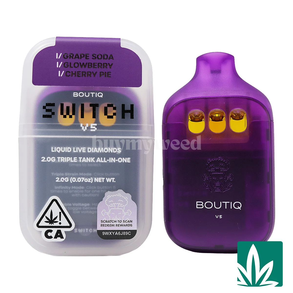 Boutiq Switch V5 (2g) - Grape Soda x Glowberry x Cherry Pie