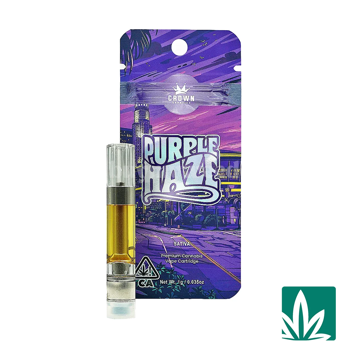 Crown Genetics 510 Cart (1g) - Purple Haze