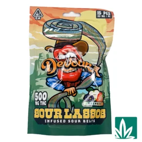Devour Edibles (500mg) - Sour Lassos - Rainbow