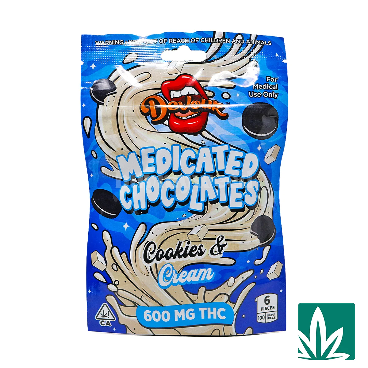 Devour Medicated Chocolates (600mg) - Cookies & Cream