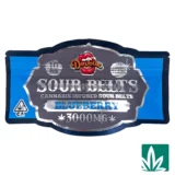 Devour Sour Belts (3000mg) - Blueberry