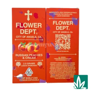 Flower Dept Liquid Diamond Disposable (2.5g) - Russian Peaches & Cream
