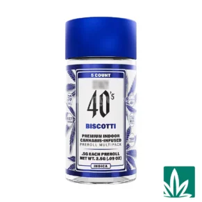 STZY 40's Pre roll Joints (2.5g) - Biscotti