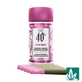 STZY 40's Pre roll Joints (2.5g) - Pink Acai