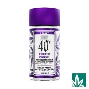 STZY 40's Pre roll Joints (2.5g) - Purple Punch
