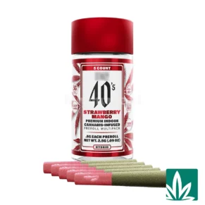 STZY 40's Pre roll Joints (2.5g) - Strawberry Mango