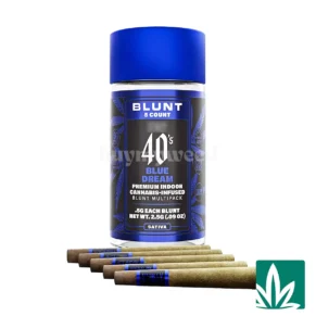 STZY .5G 40's Infused Mini Blunts 5 Pack (2.5g) - Blue Dream