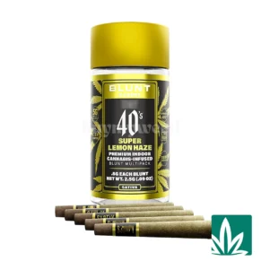STZY .5G 40's Infused Mini Blunts 5 Pack (2.5g) - Super Lemon Haze